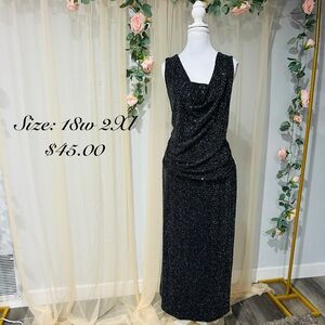 Sparkling Black Maxi Dress